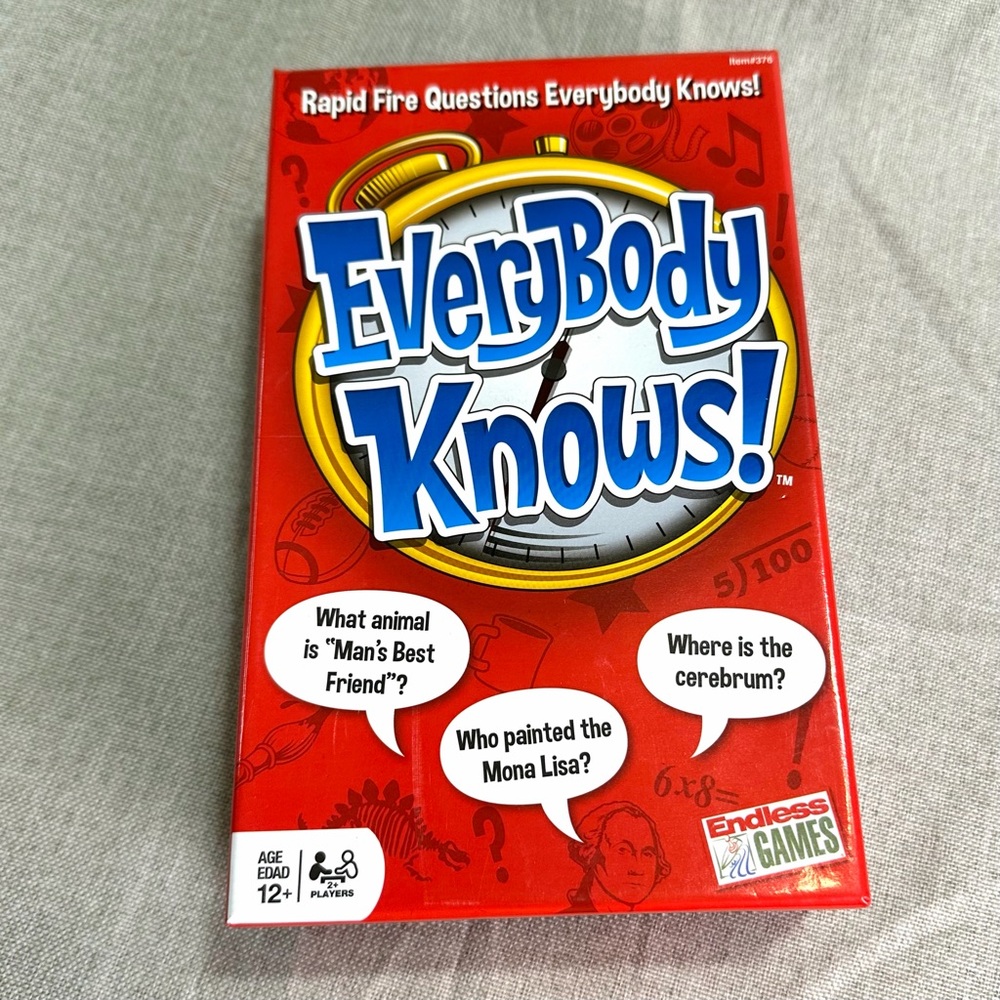 Endless Games Everybody Knows! Red Trivia Game